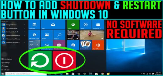 Shutdown and Restart Button For Windows 10 - LEARNABHI.COM