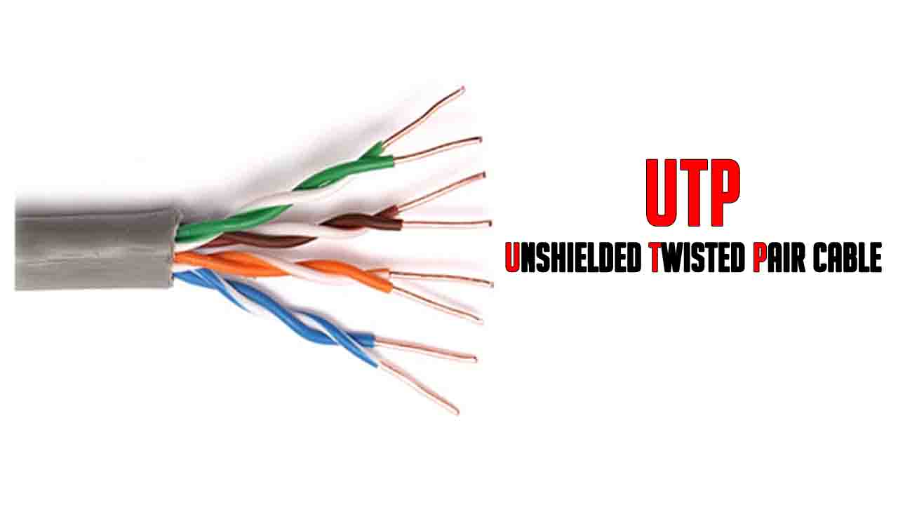 UTP unshielded twisted pair cable